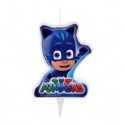 Candelina sagomata Pj Masks blu