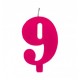 Candelina scintillante fucsia numero 5