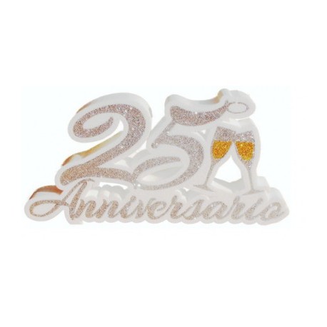 Scritta polistirolo "25 anniversario"