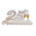 Scritta polistirolo "25 anniversario"