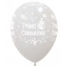 Palloni ad elio 12" COMUNIONE BIANCA