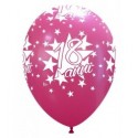 Palloni ad elio 12" 18 Anni Fucsia