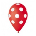 Palloni ad elio 12" Pois rosso