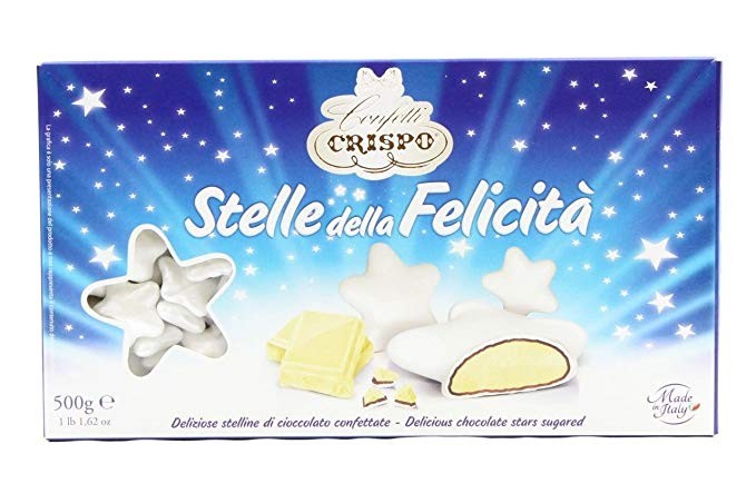 Confetti Stelle della Felicità 500 gr bianco Perlato Crispo