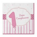 Tovaglioli 1°Compleanno rosa