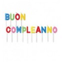 Set Buon Compleanno Multicolor